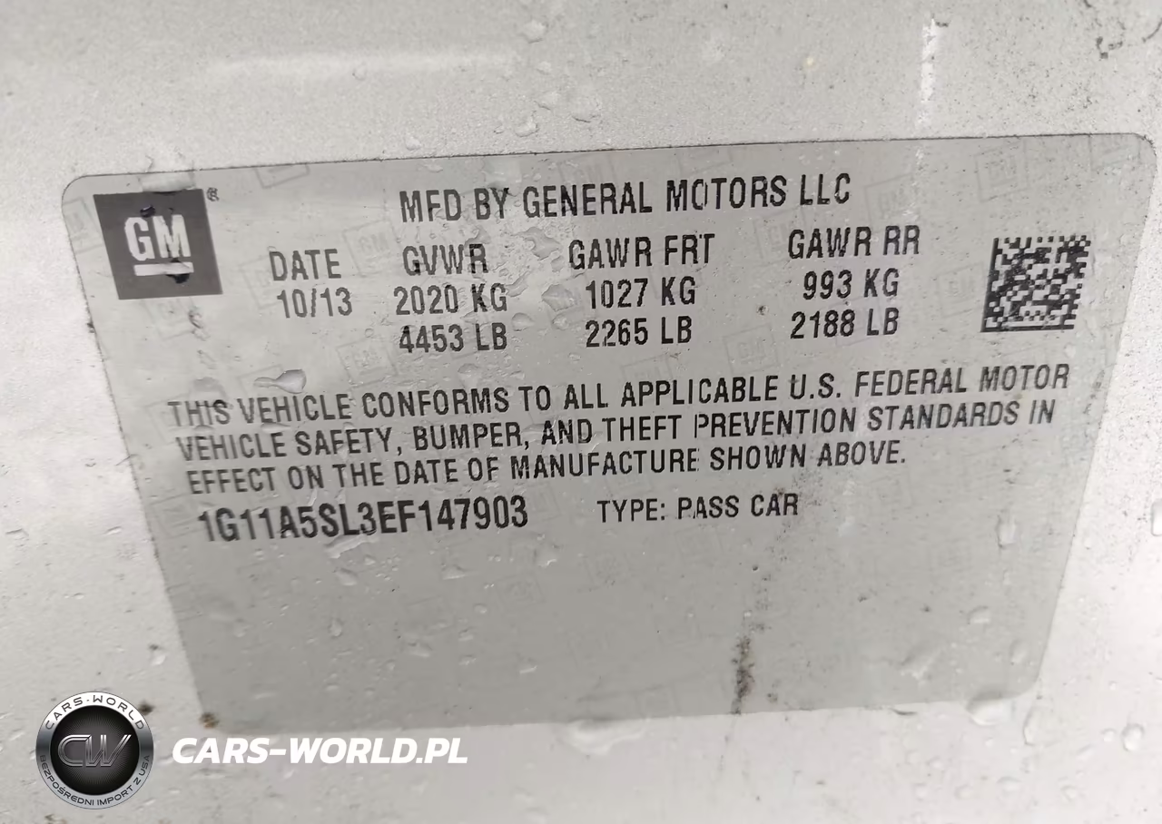 2014 Chevrolet Malibu 1Fl VIN:1G11A5SL3EF147903 - 9
