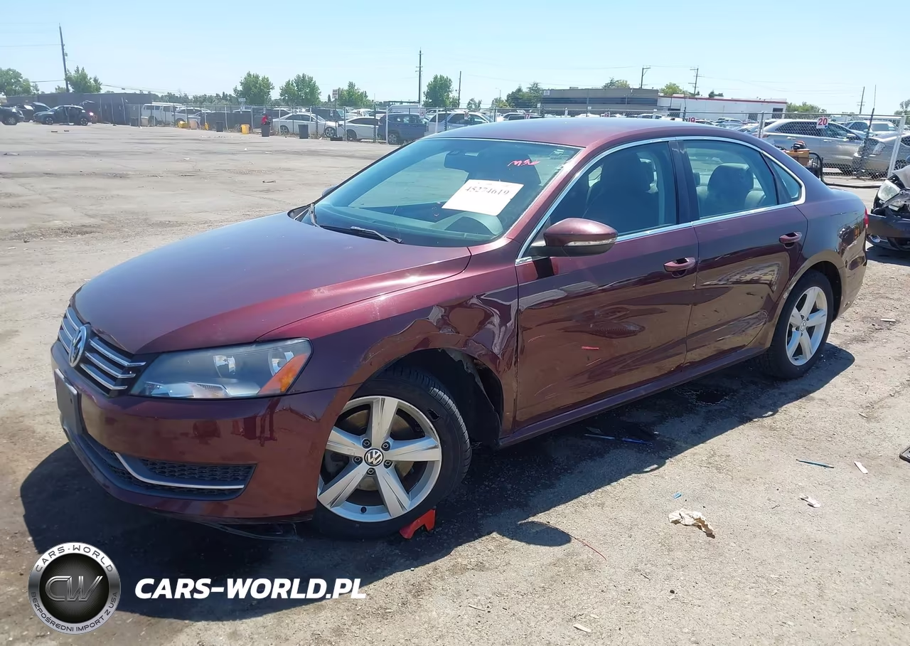 2012 Volkswagen Passat 2.5L Se VIN:1VWBP7A36CC081527 - 2