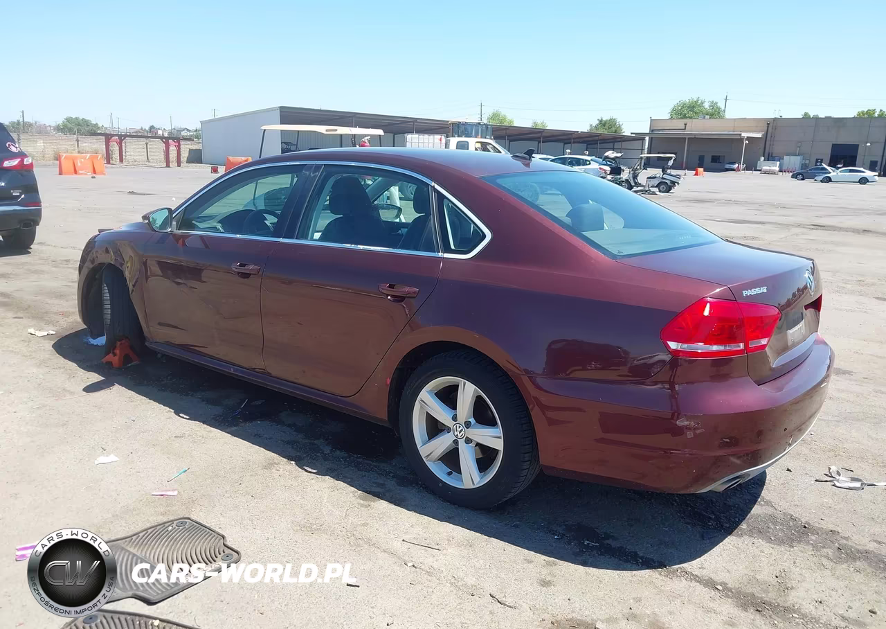 2012 Volkswagen Passat 2.5L Se VIN:1VWBP7A36CC081527 - 3