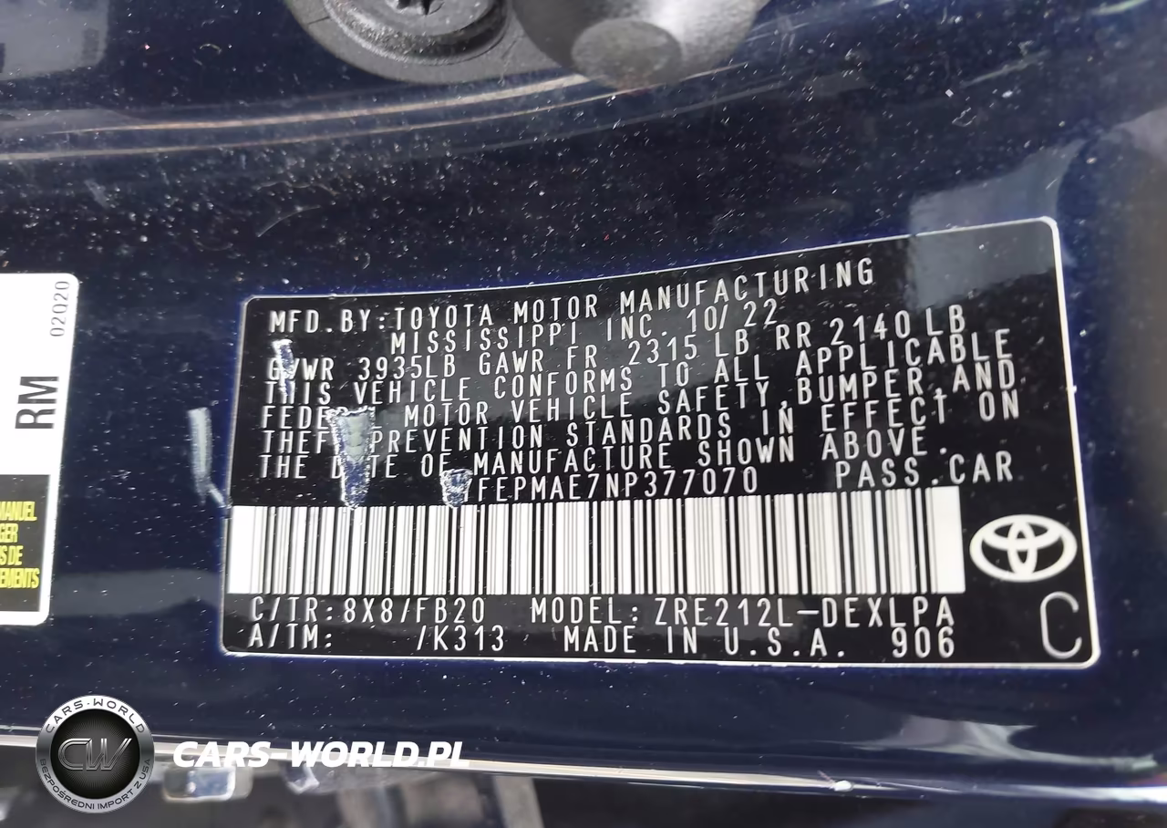 2022 Toyota Corolla Le VIN:5YFEPMAE7NP377070 - 9