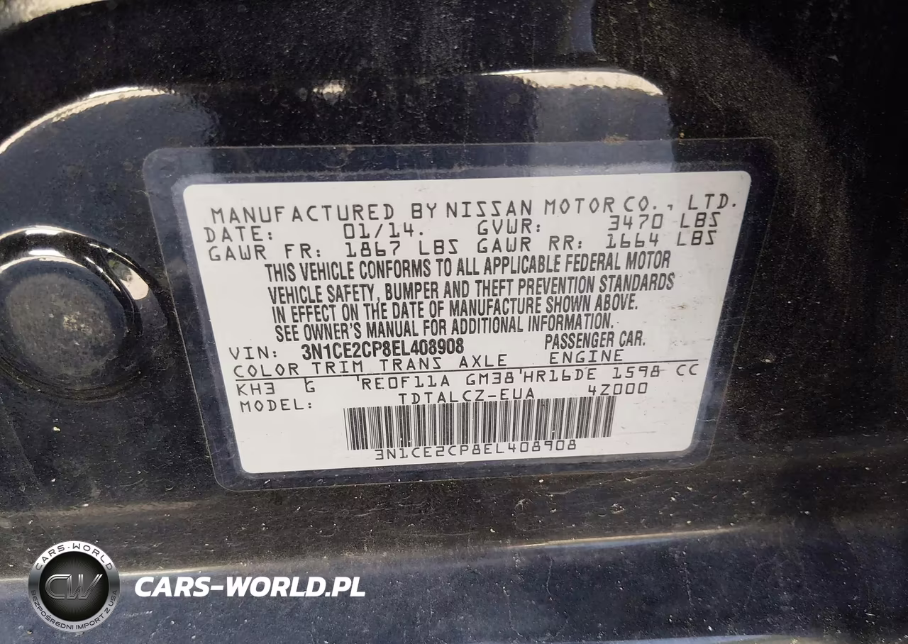 2014 Nissan Versa Note S Plus VIN:3N1CE2CP8EL408908 - 9