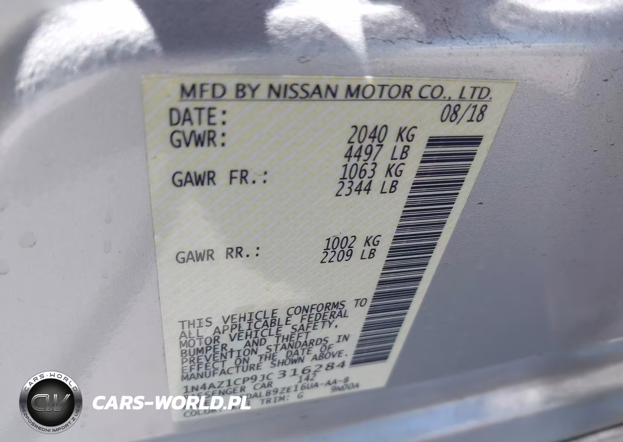 2018 Nissan Leaf S VIN:1N4AZ1CP9JC316284 - 9