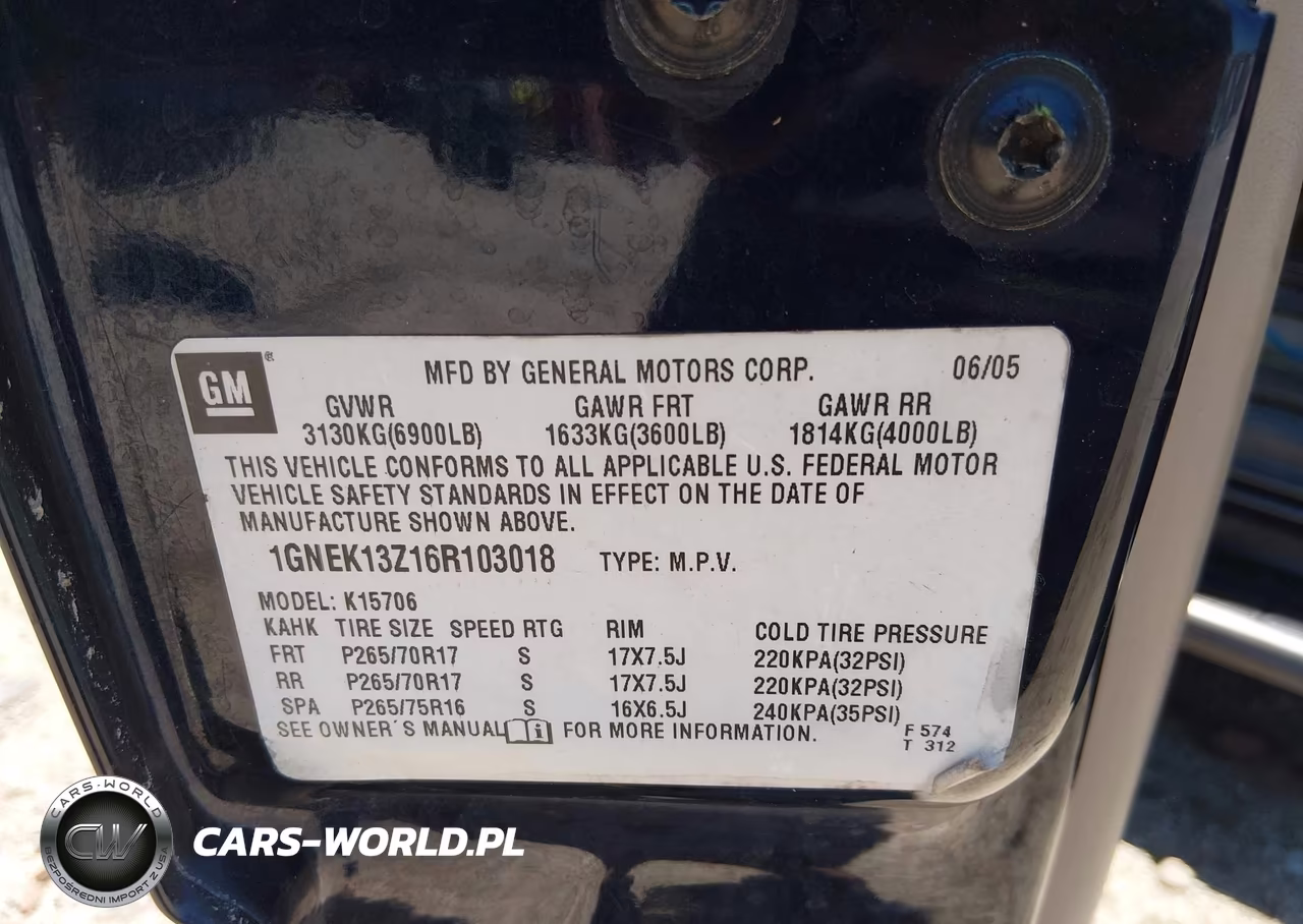 2006 Chevrolet Tahoe Lt VIN:1GNEK13Z16R103018 - 9