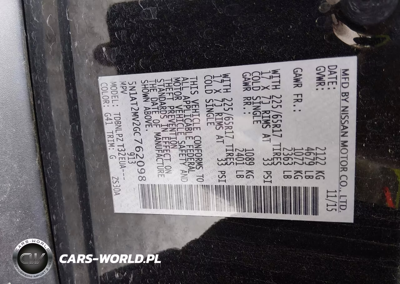 2016 Nissan Rogue S-Sl-Sv VIN:5N1AT2MV2GC762098 - 9