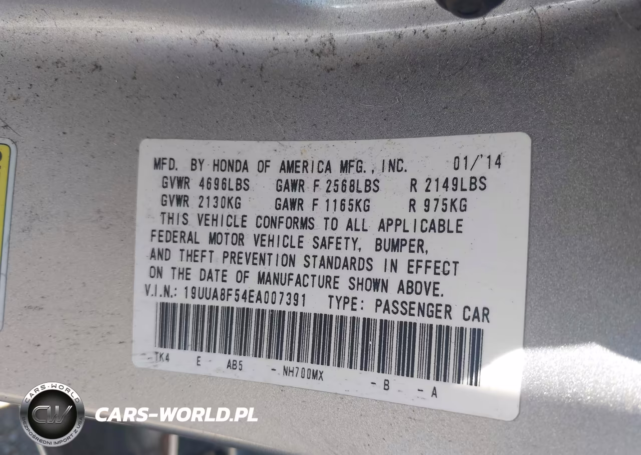 2014 Acura Tl 3.5 VIN:19UUA8F54EA007391 - 9