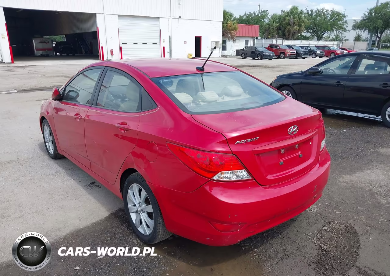 2012 Hyundai Accent Gls VIN:KMHCU4AE5CU080052 - 6