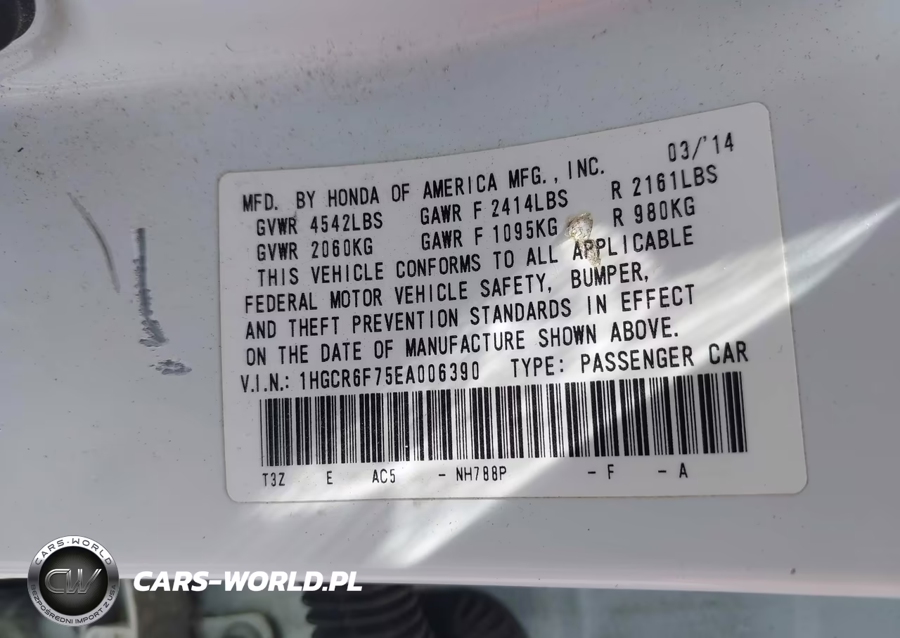2014 Honda Accord Hybrid Touring VIN:1HGCR6F75EA006390 - 9