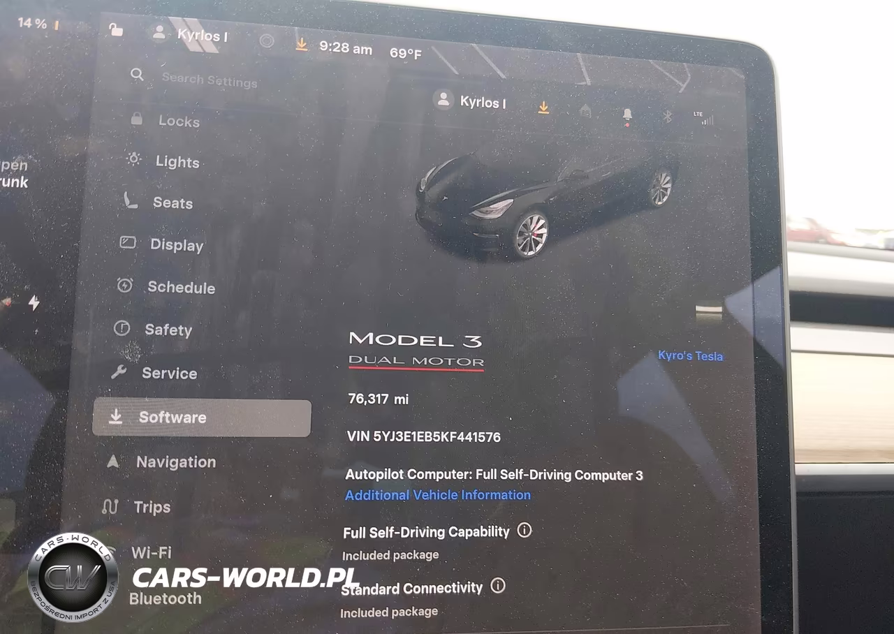 2019 Tesla Model 3 Long Range-Performance VIN:5YJ3E1EB5KF441576 - 7