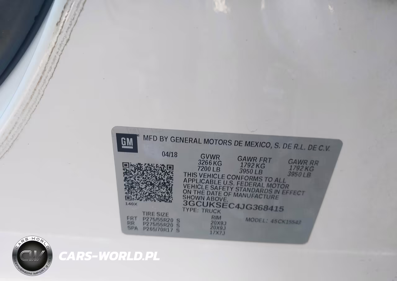 2018 Chevrolet Silverado 1500 2Lz VIN:3GCUKSEC4JG368415 - 9