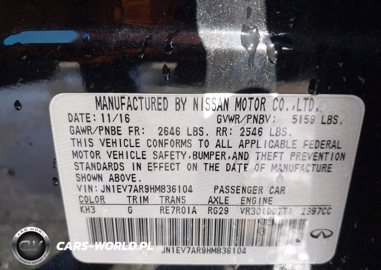 2017 Infiniti Q50 3.0T Premium VIN:JN1EV7AR9HM836104 - 9
