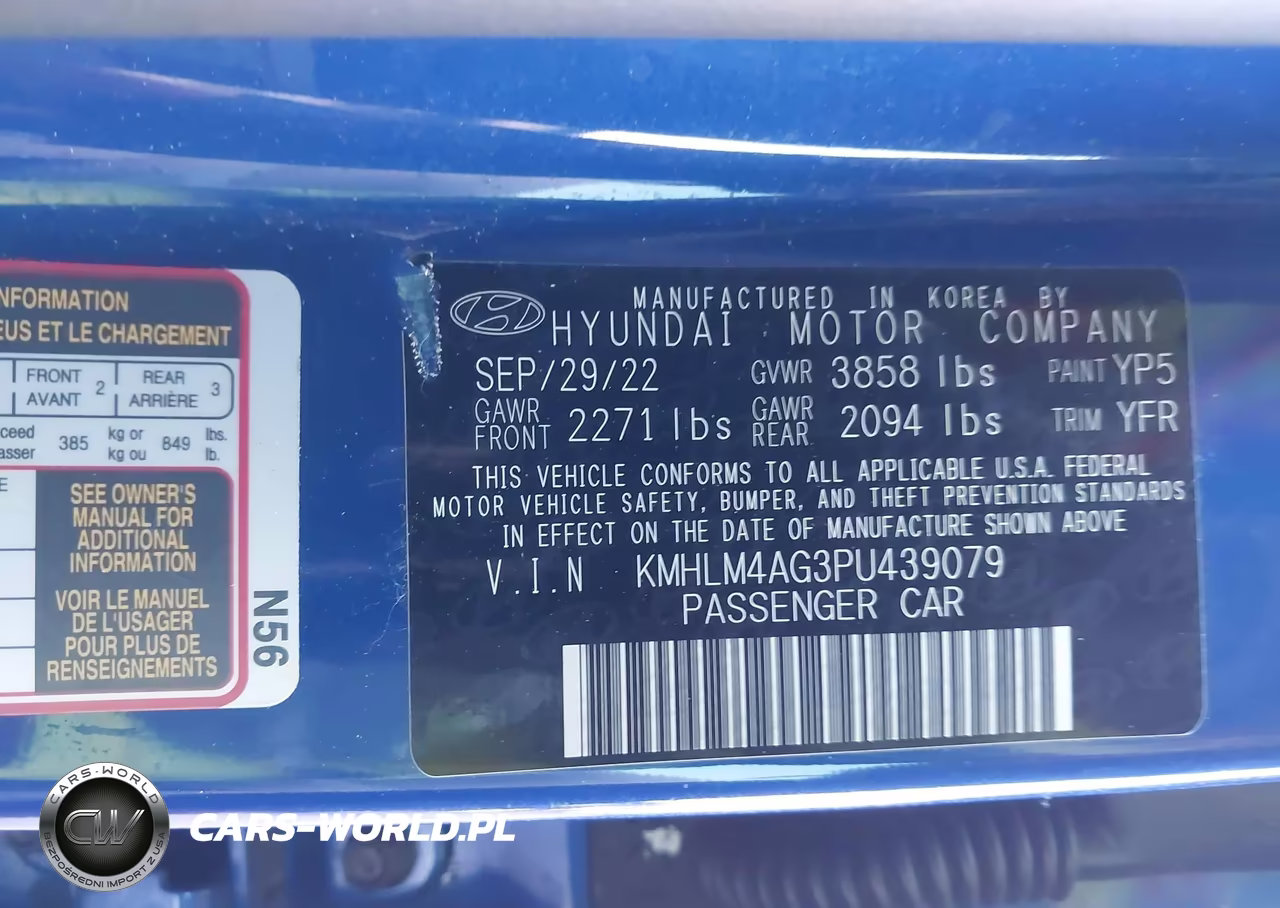 2023 Hyundai Elantra Sel VIN:KMHLM4AG3PU439079 - 9