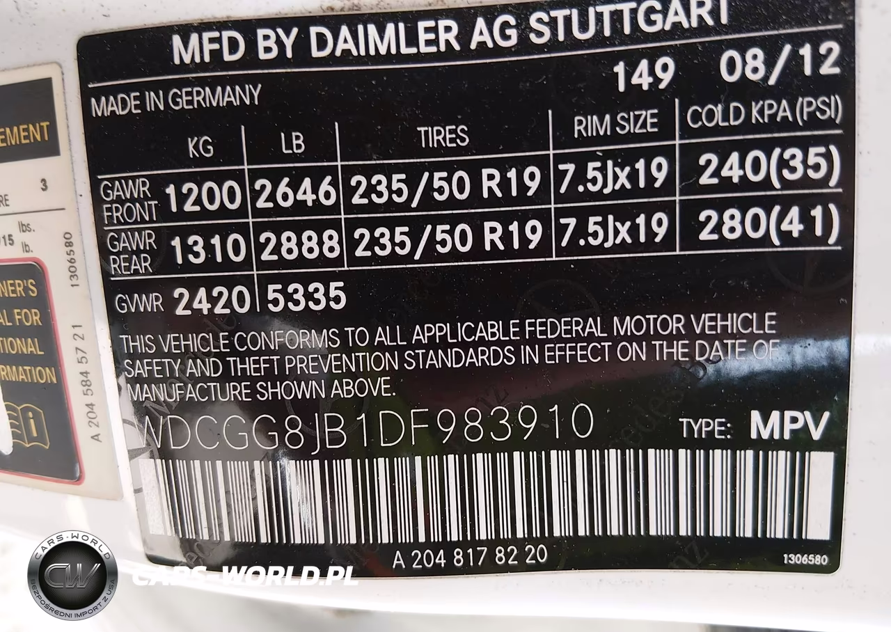 2013 Mercedes-Benz Glk 350 4Matic VIN:WDCGG8JB1DF983910 - 9