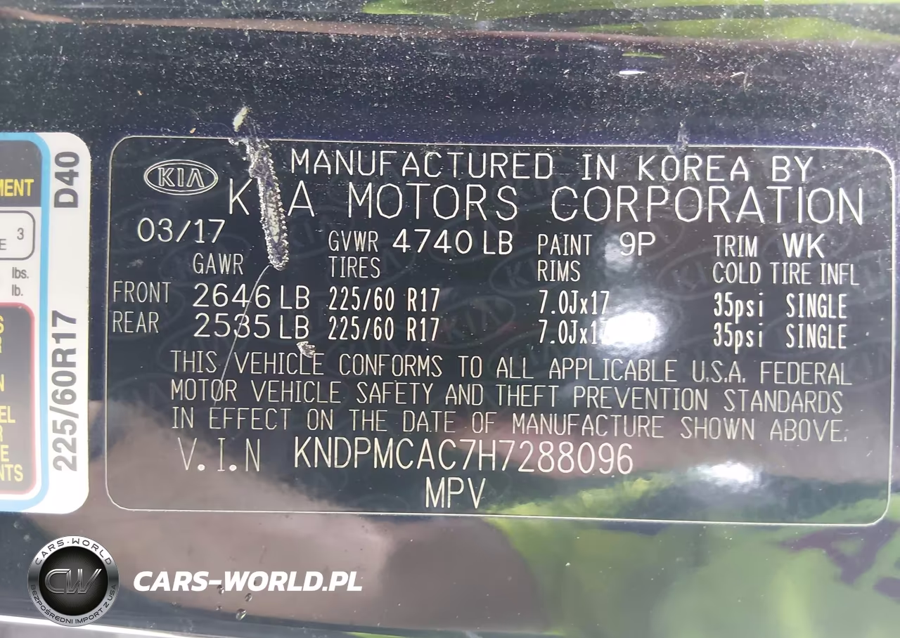 2017 Kia Sportage Lx VIN:KNDPMCAC7H7288096 - 9
