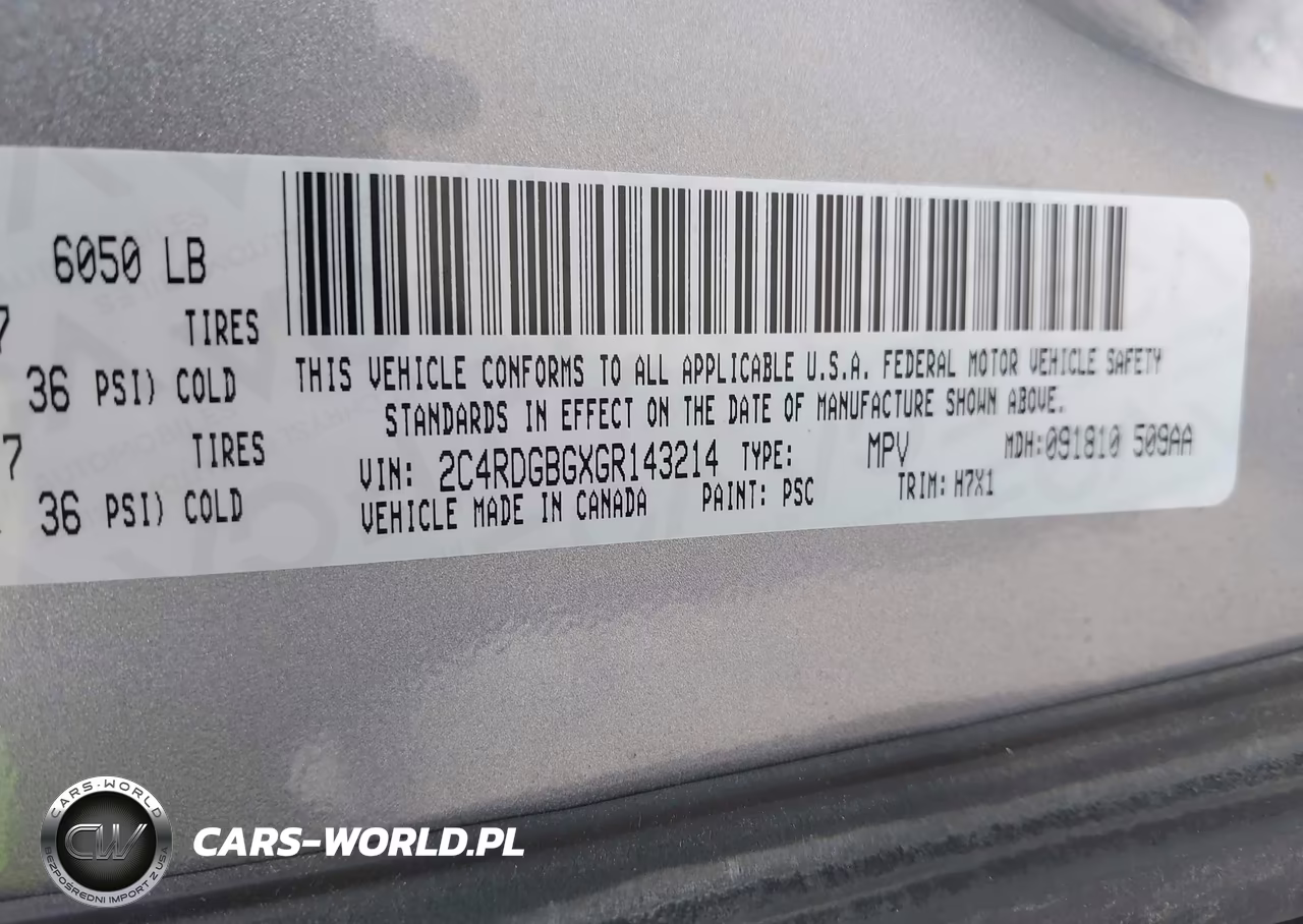 2016 Dodge Grand Caravan Se VIN:2C4RDGBGXGR143214 - 9