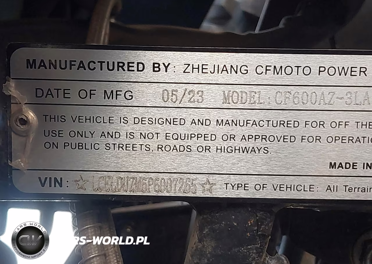 2023 Cf Moto Cforce 600 Touring VIN:LCELDUZM6P6007265 - 10