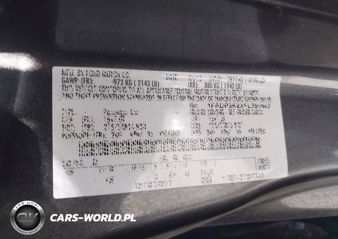 2015 Ford Focus Se VIN:1FADP3K2XFL350942 - 9