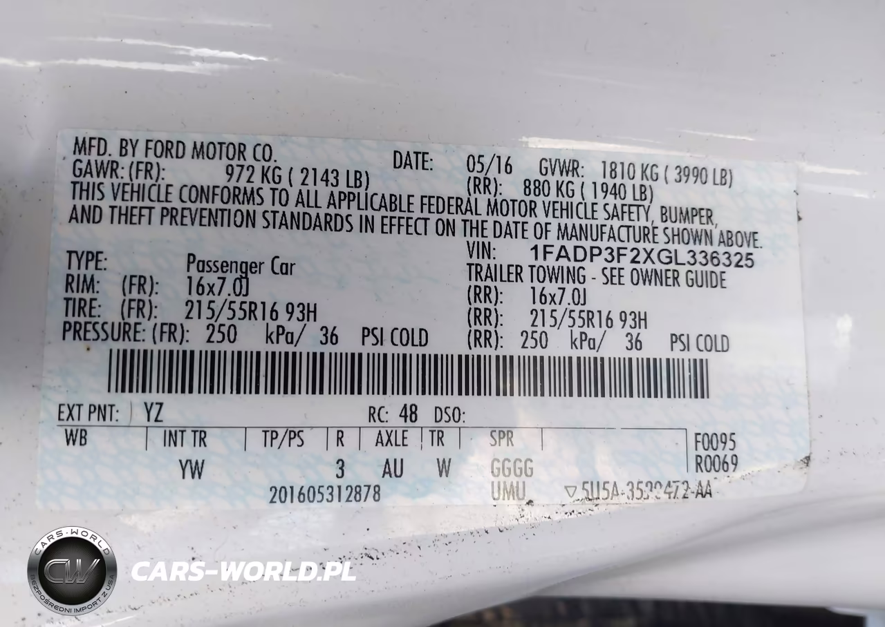 2016 Ford Focus Se VIN:1FADP3F2XGL336325 - 9