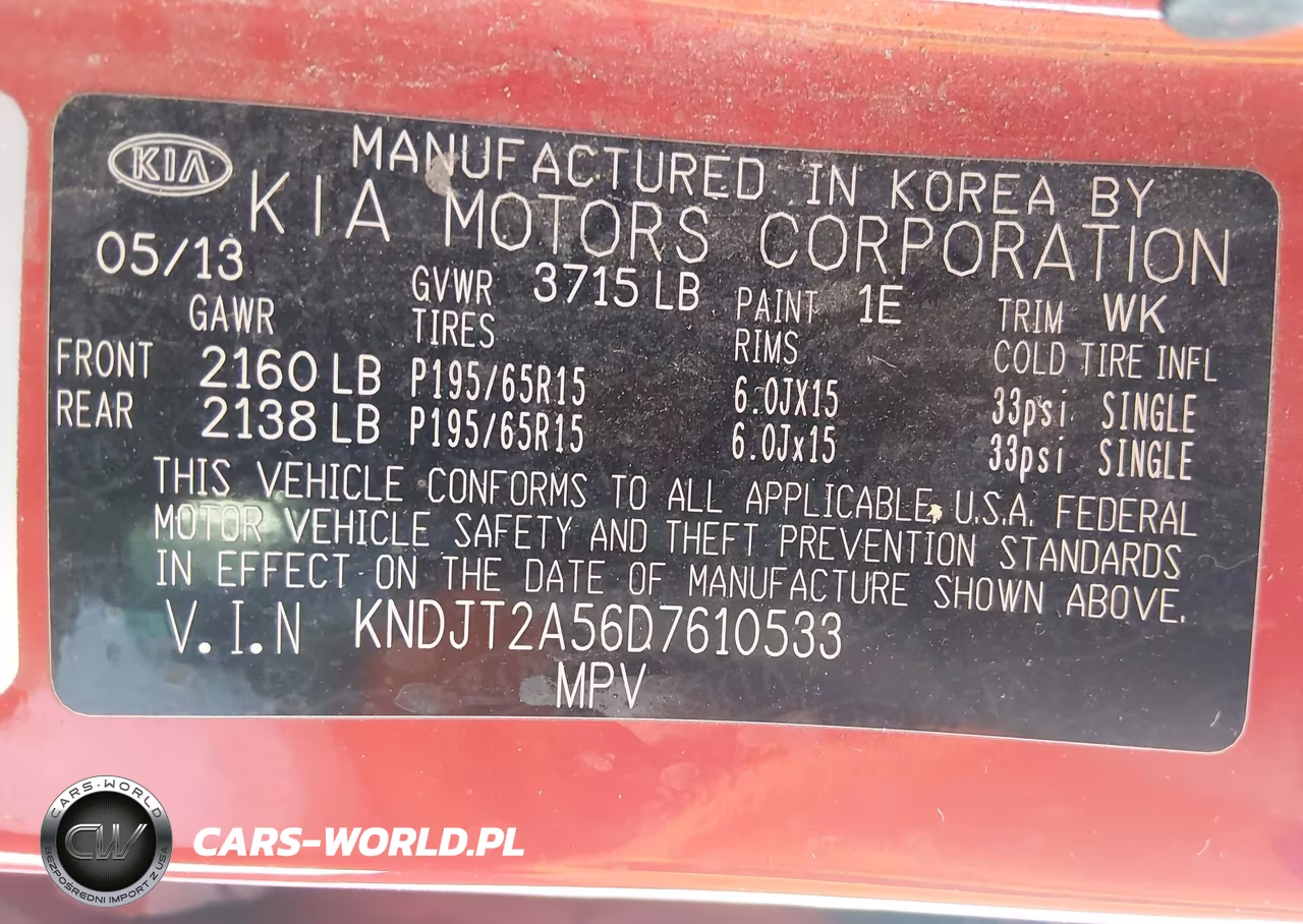 2013 Kia Soul VIN:KNDJT2A56D7610533 - 9
