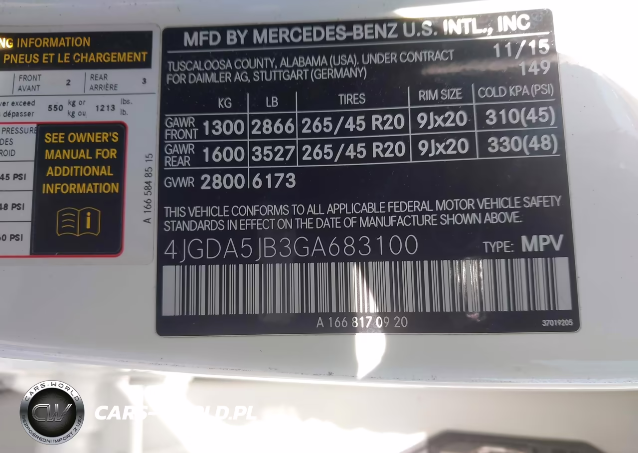 2016 Mercedes-Benz Gle 350 VIN:4JGDA5JB3GA683100 - 9