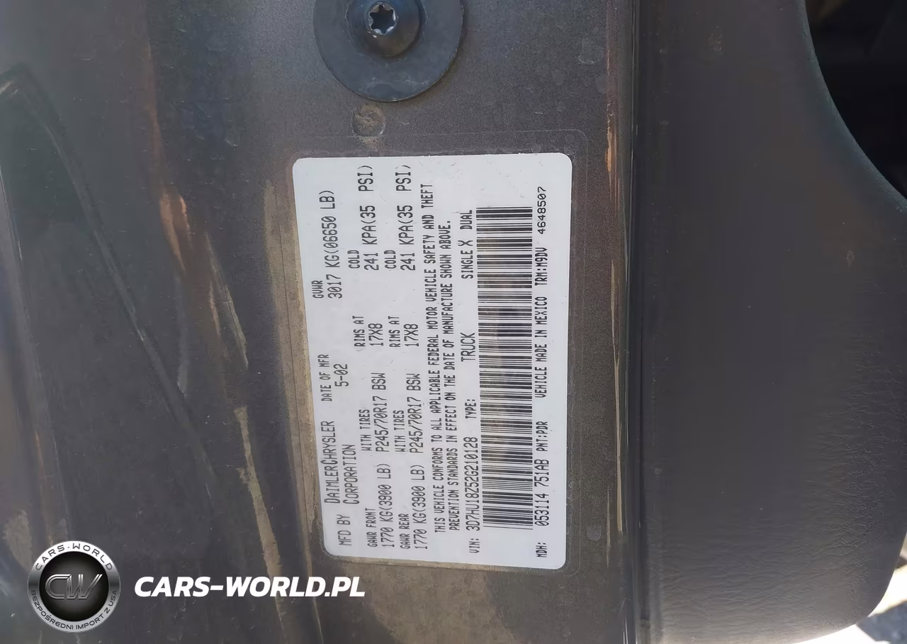 2002 Dodge Ram 1500 St VIN:3D7HU18Z52G210128 - 9