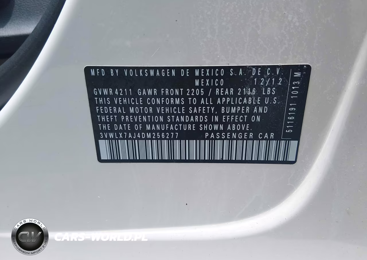 2013 Volkswagen Jetta 2.5L Sel VIN:3VWLX7AJ4DM256277 - 9