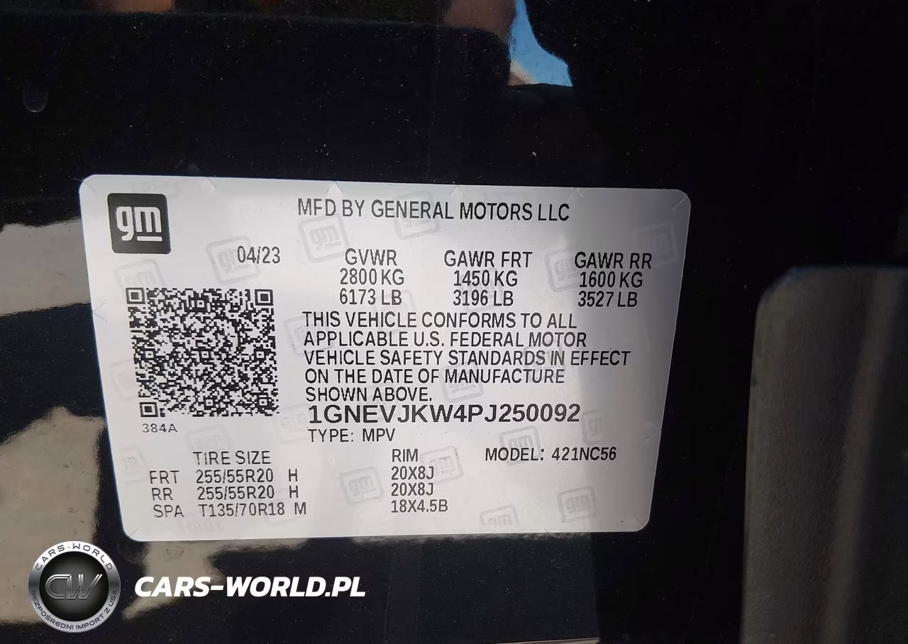 2023 Chevrolet Traverse Awd Rs VIN:1GNEVJKW4PJ250092 - 9