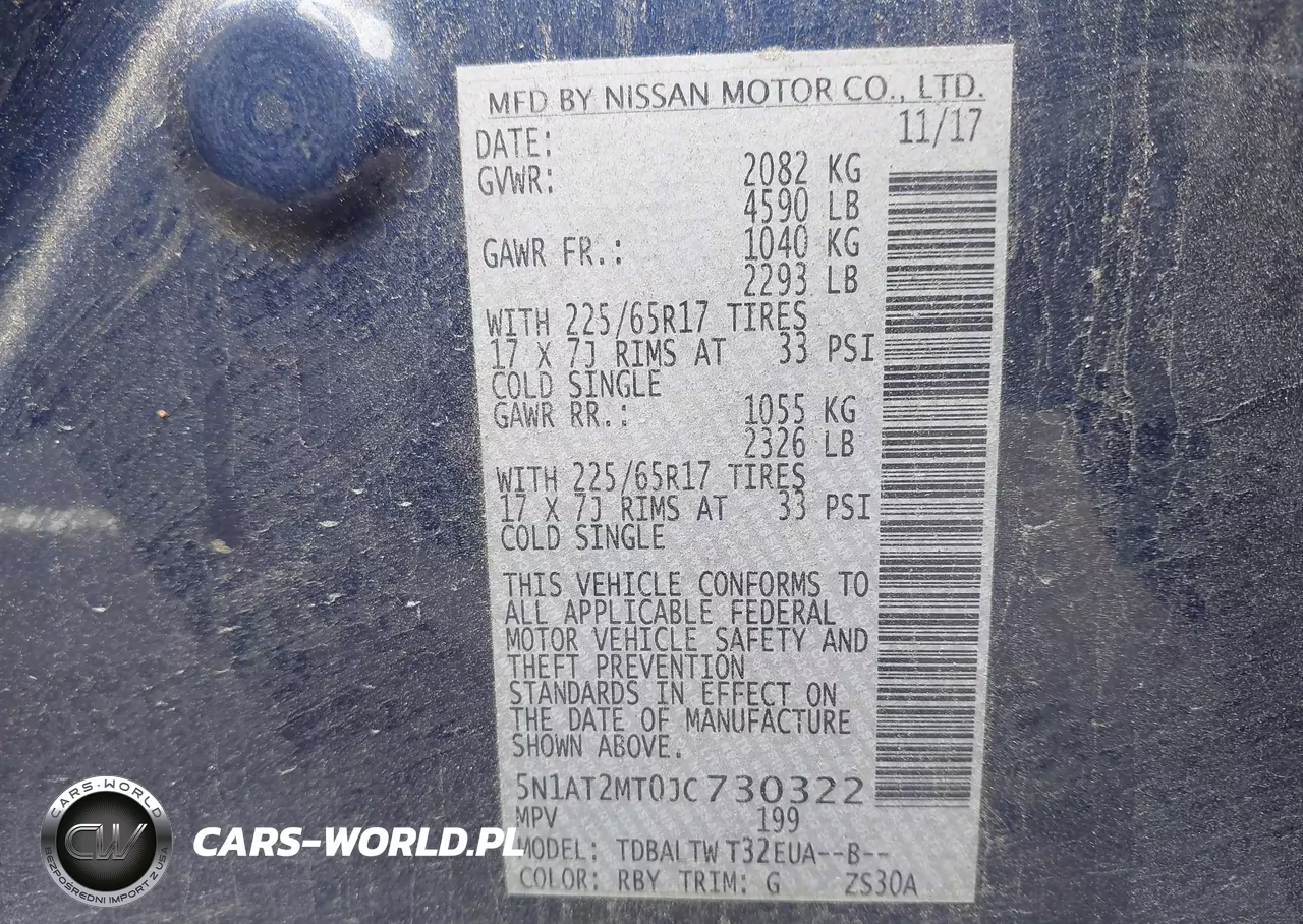 2018 Nissan Rogue Sv VIN:5N1AT2MT0JC730322 - 9