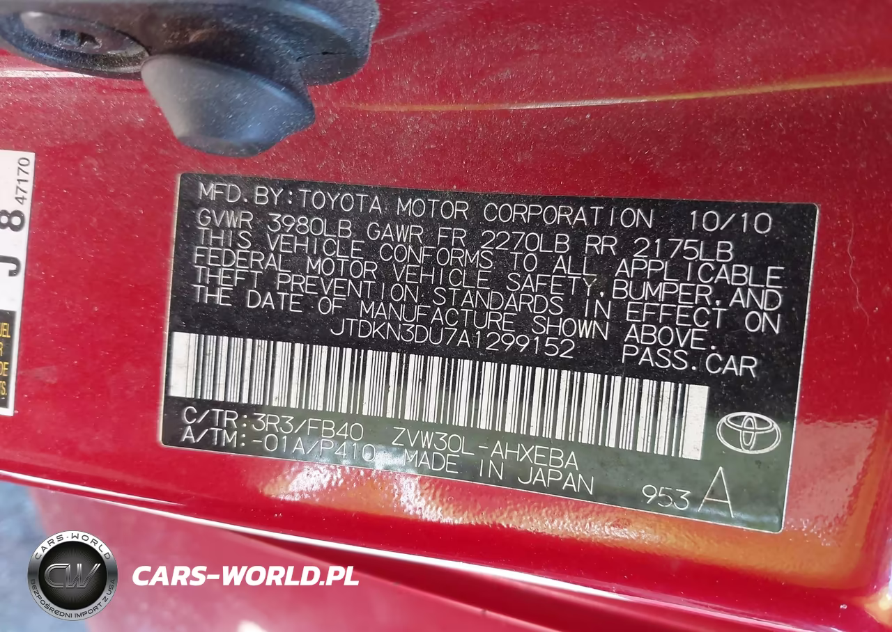 2010 Toyota Prius Iii VIN:JTDKN3DU7A1299152 - 9