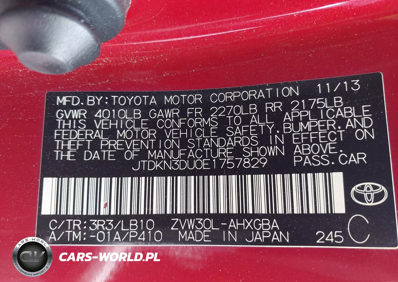 2014 Toyota Prius Four VIN:JTDKN3DU0E1757829 - 9