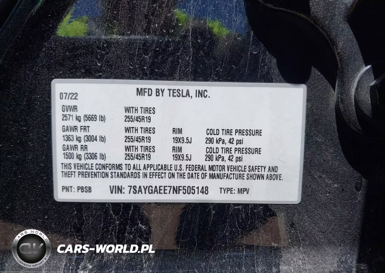 2022 Tesla Model Y Long Range Dual Motor All-Wheel Drive VIN:7SAYGAEE7NF505148 - 9