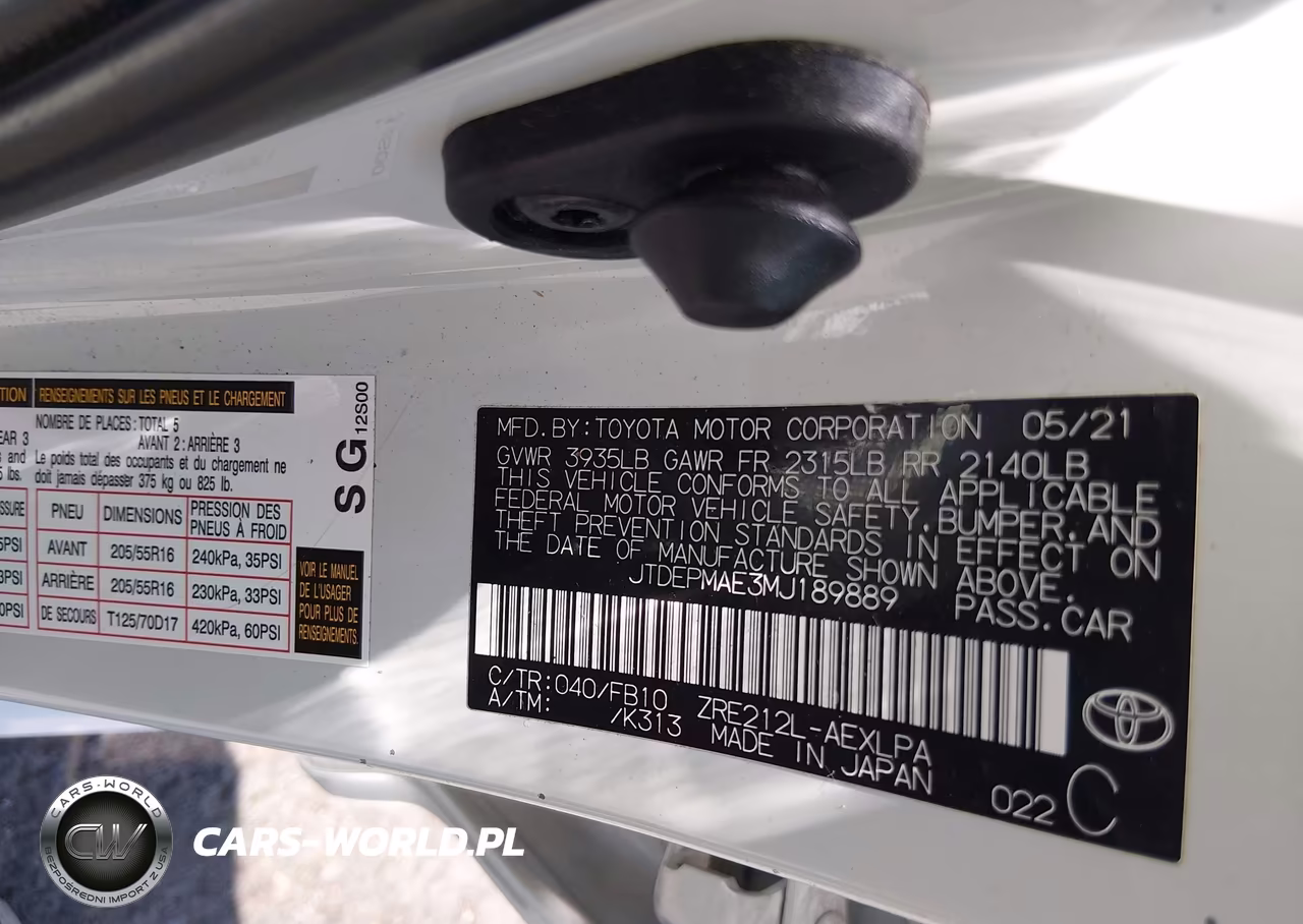 2021 Toyota Corolla Le VIN:JTDEPMAE3MJ189889 - 9