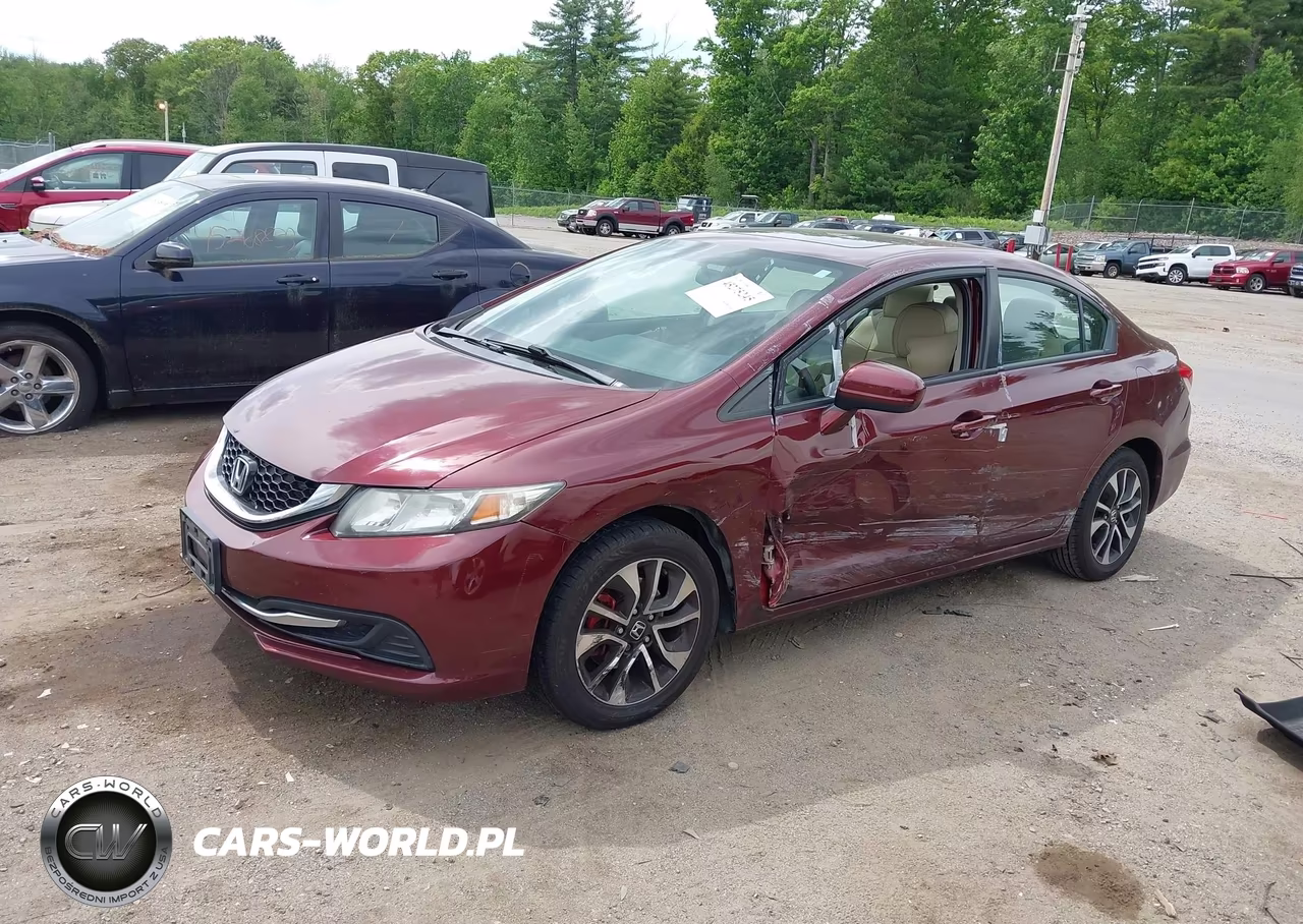 2014 Honda Civic Ex VIN:2HGFB2F87EH536574 - 2