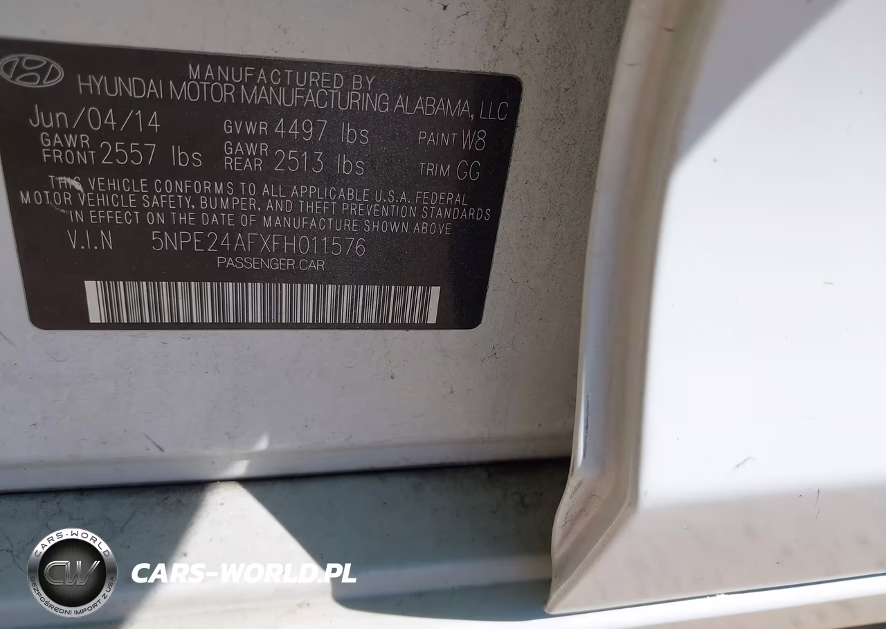 2015 Hyundai Sonata Se VIN:5NPE24AFXFH011576 - 9