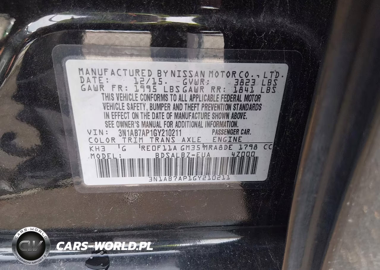 2016 Nissan Sentra S VIN:3N1AB7AP1GY210211 - 9