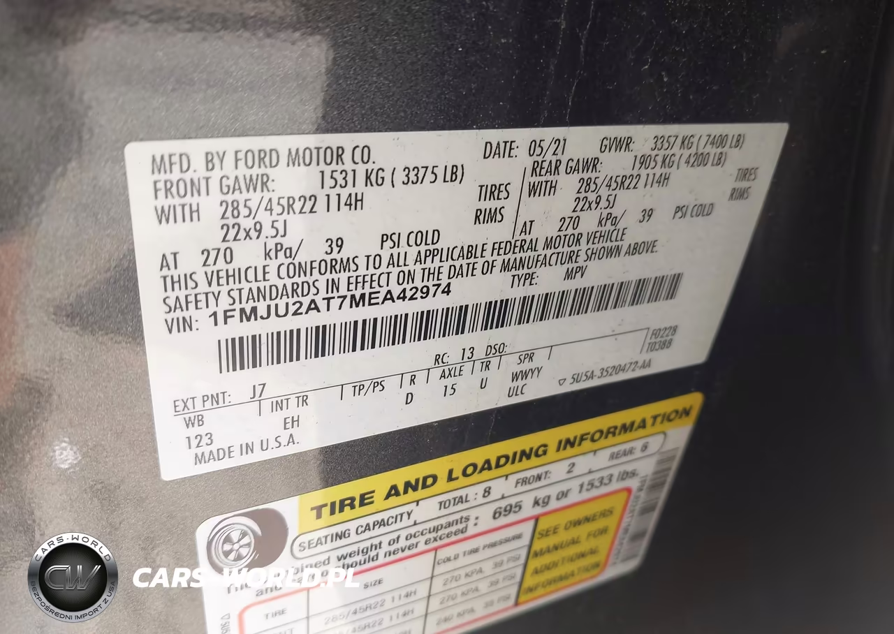 2021 Ford Expedition Limited VIN:1FMJU2AT7MEA42974 - 9
