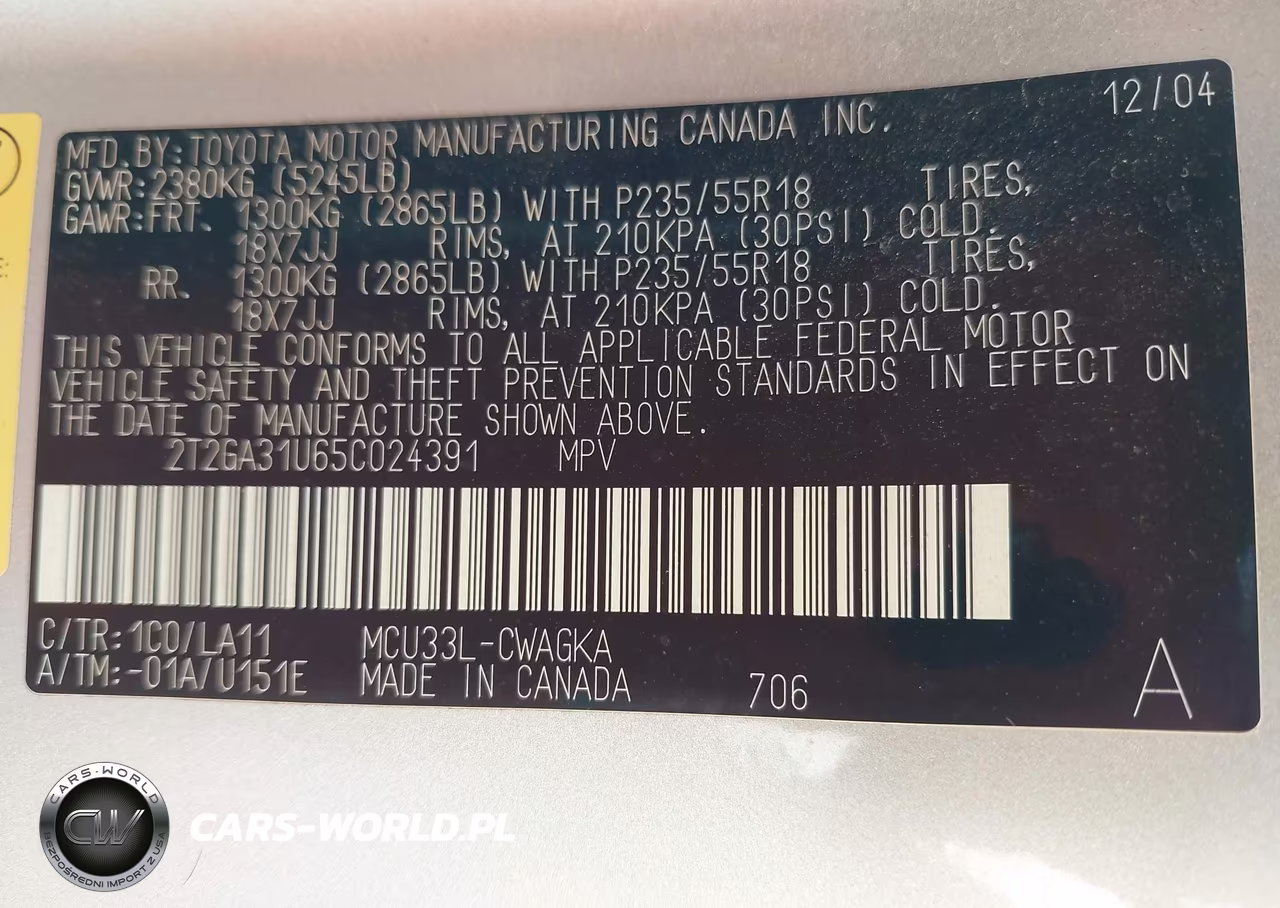 2005 Lexus Rx 330 VIN:2T2GA31U65C024391 - 9