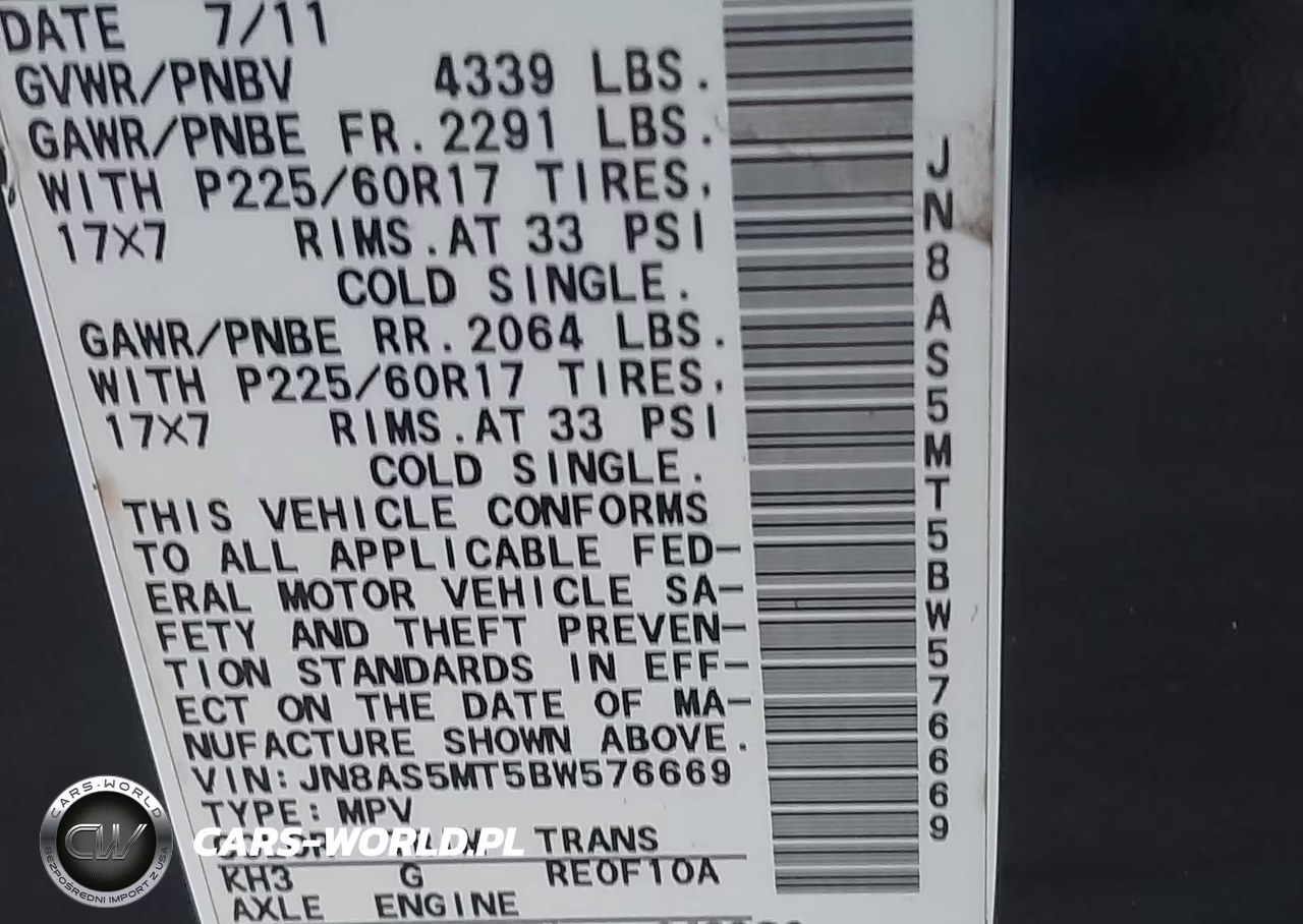 2011 Nissan Rogue Sv VIN:JN8AS5MT5BW576669 - 9