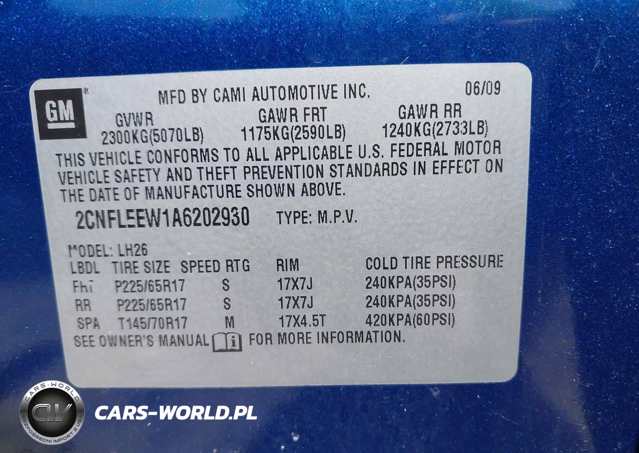 2010 Chevrolet Equinox Lt VIN:2CNFLEEW1A6202930 - 9