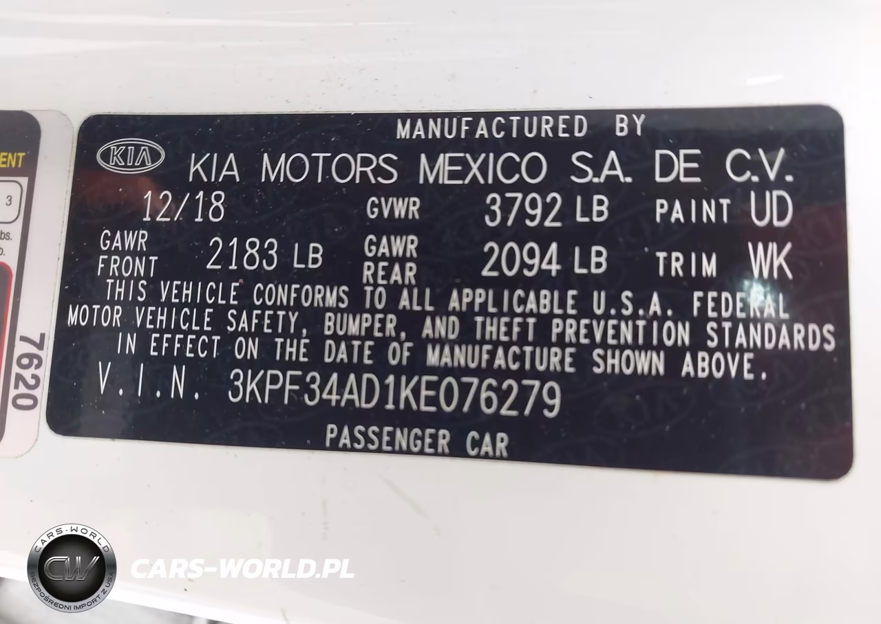2019 Kia Forte S VIN:3KPF34AD1KE076279 - 9