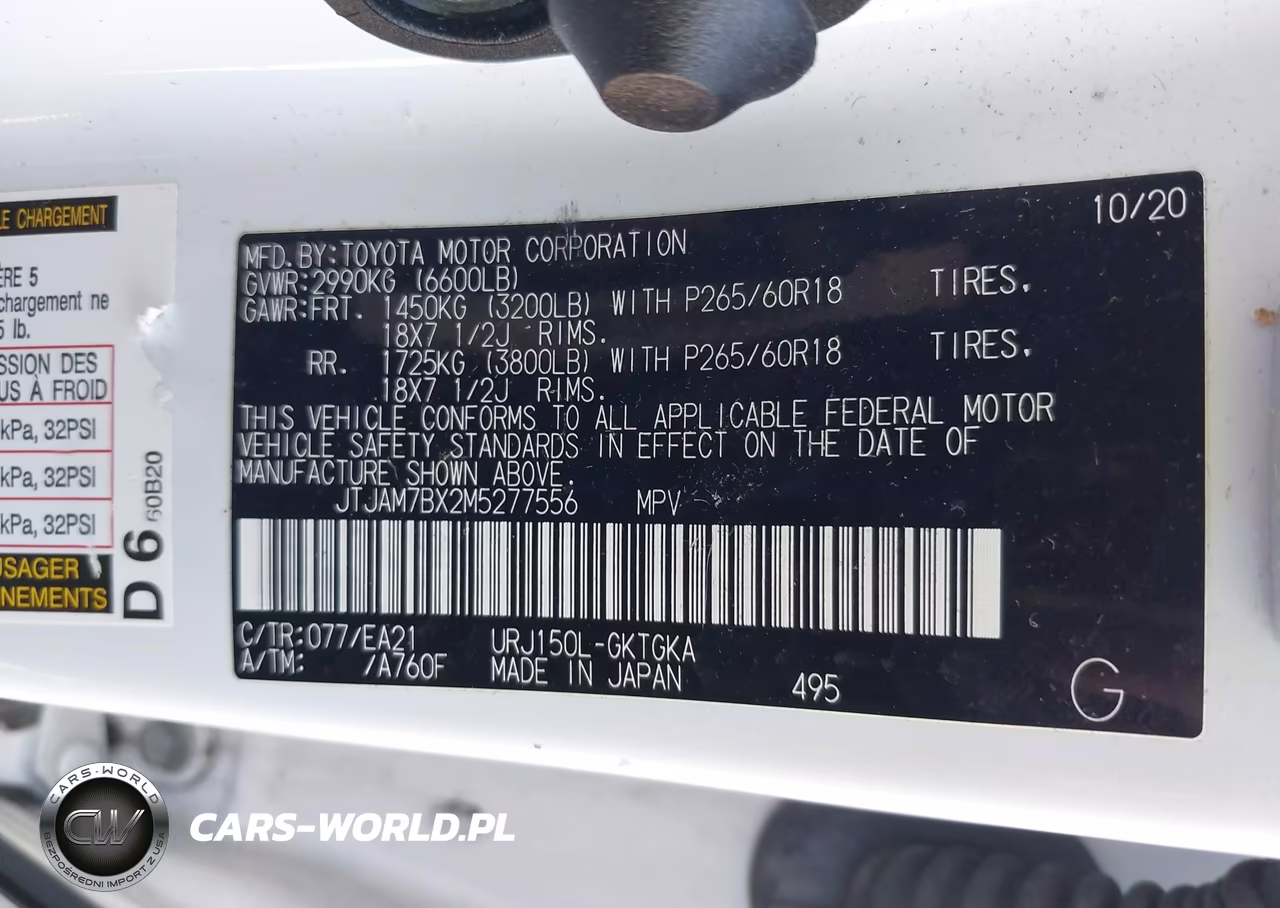 2021 Lexus Gx Gx 460 Premium VIN:JTJAM7BX2M5277556 - 9