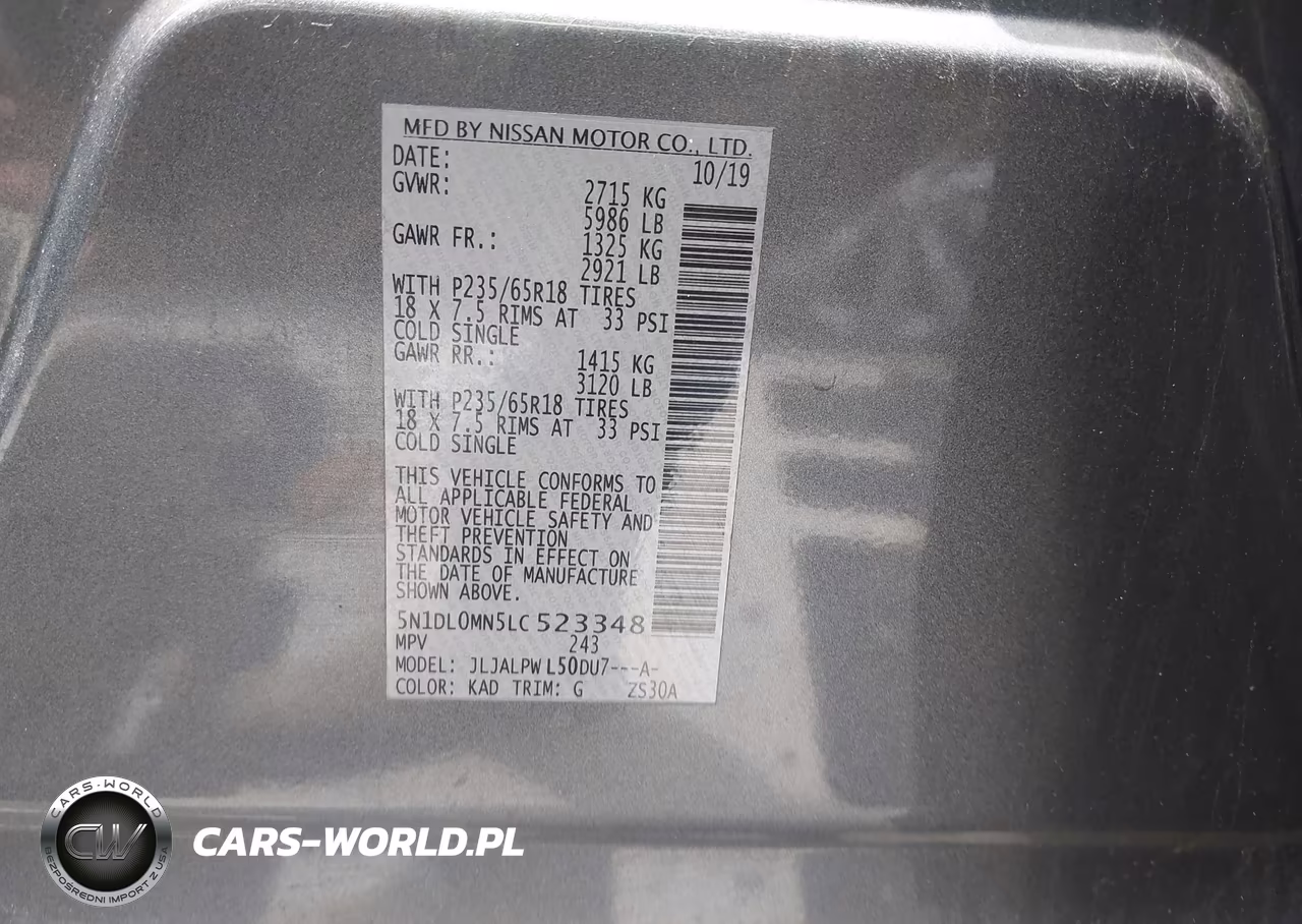 2020 Infiniti Qx60 Pure VIN:5N1DL0MN5LC523348 - 9