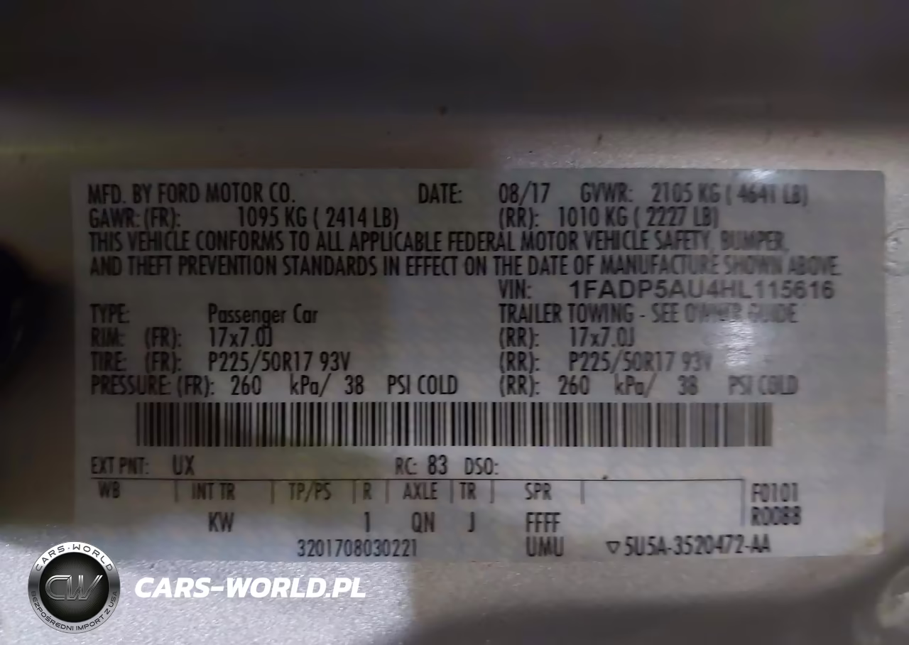 2017 Ford C-Max Hybrid Se VIN:1FADP5AU4HL115616 - 9