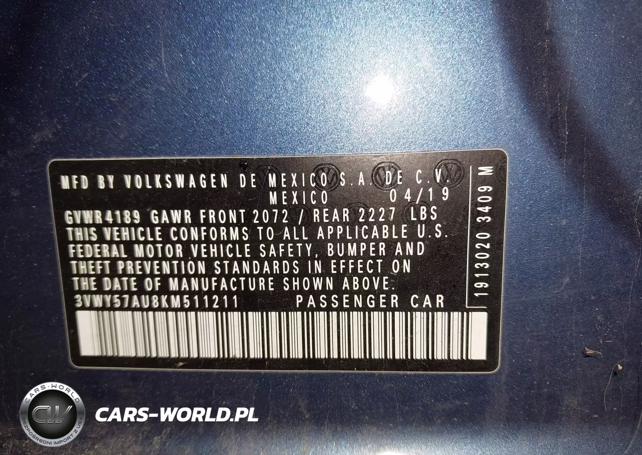 2019 Volkswagen Golf Sportwagen 1.4T S-1.4T Se VIN:3VWY57AU8KM511211 - 9