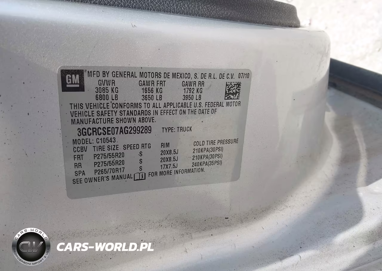 2010 Chevrolet Silverado 1500 Lt VIN:3GCRCSE07AG299289 - 9