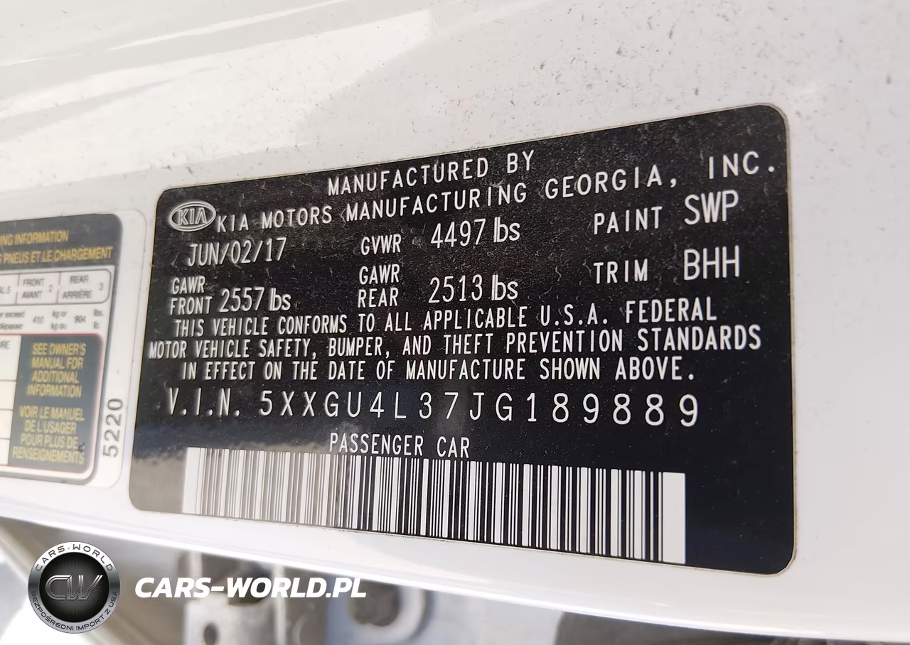 2018 Kia Optima Ex VIN:5XXGU4L37JG189889 - 9