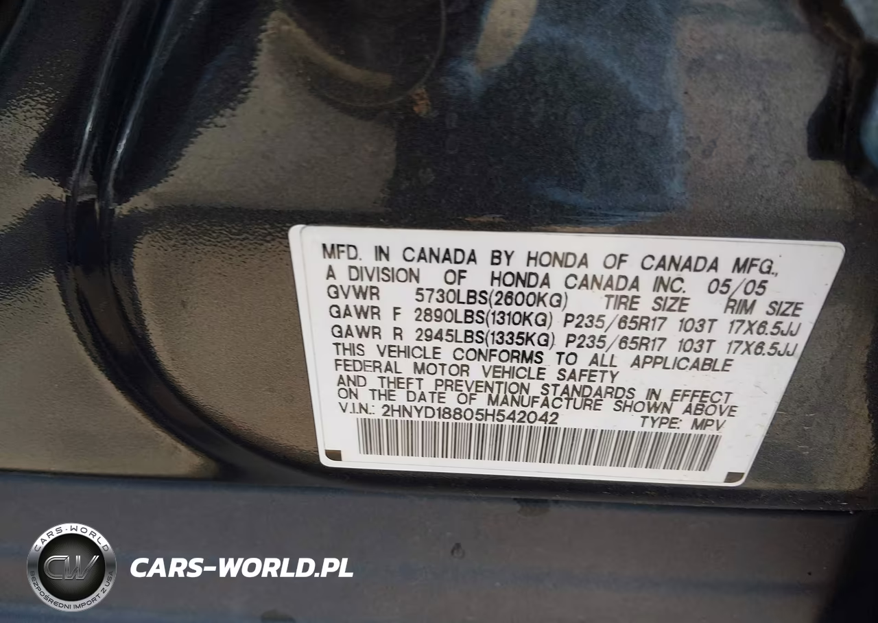 2005 Acura Mdx VIN:2HNYD18805H542042 - 9