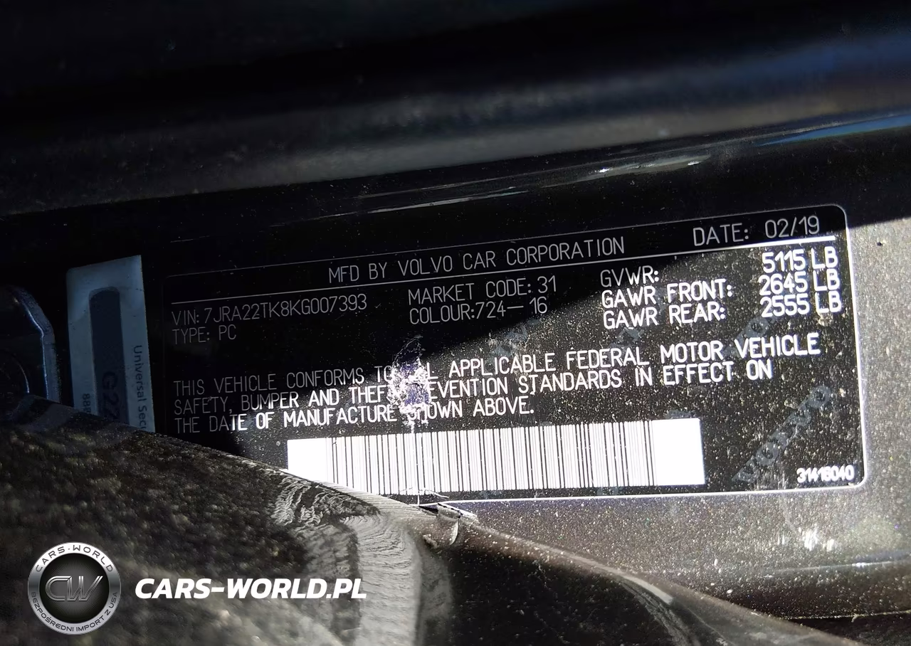 2019 Volvo S60 T6 Momentum VIN:7JRA22TK8KG007393 - 9