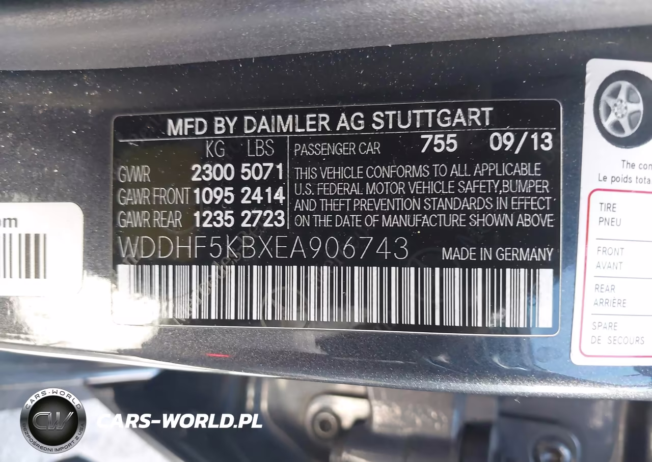 2014 Mercedes-Benz E 350 VIN:WDDHF5KBXEA906743 - 9