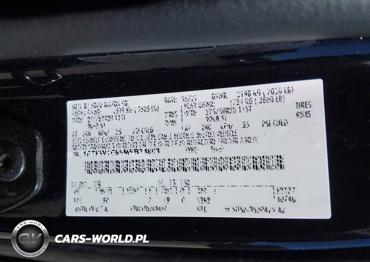 2021 Ford F-150 Xlt VIN:1FTFW1E86MFB74803 - 9