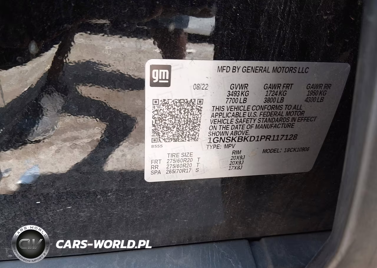 2023 Chevrolet Suburban 4Wd Ls VIN:1GNSKBKD1PR117128 - 9